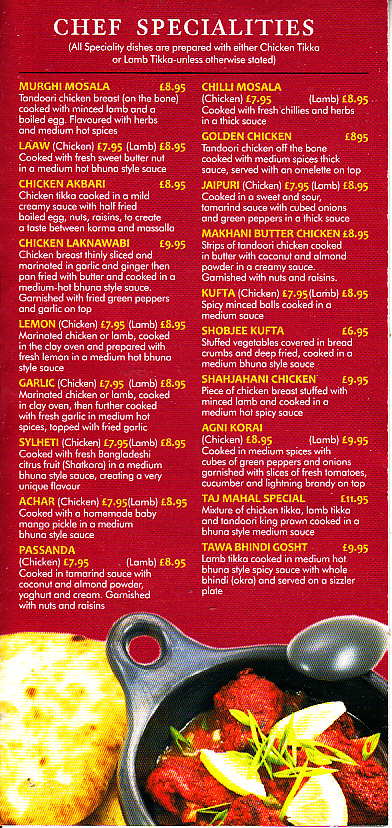 Taj Mahal Indian Machynlleth
